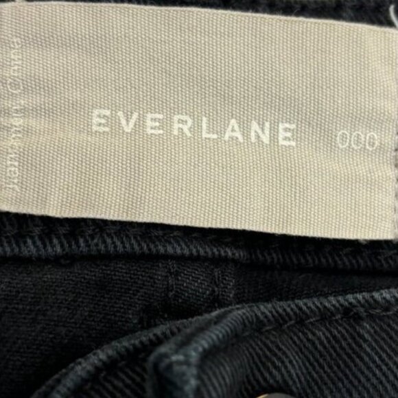 Everlane Black Organic Cotton Barrel Baloon Jeans High-Rise Tapered Ankle Length - Picture 6 of 16